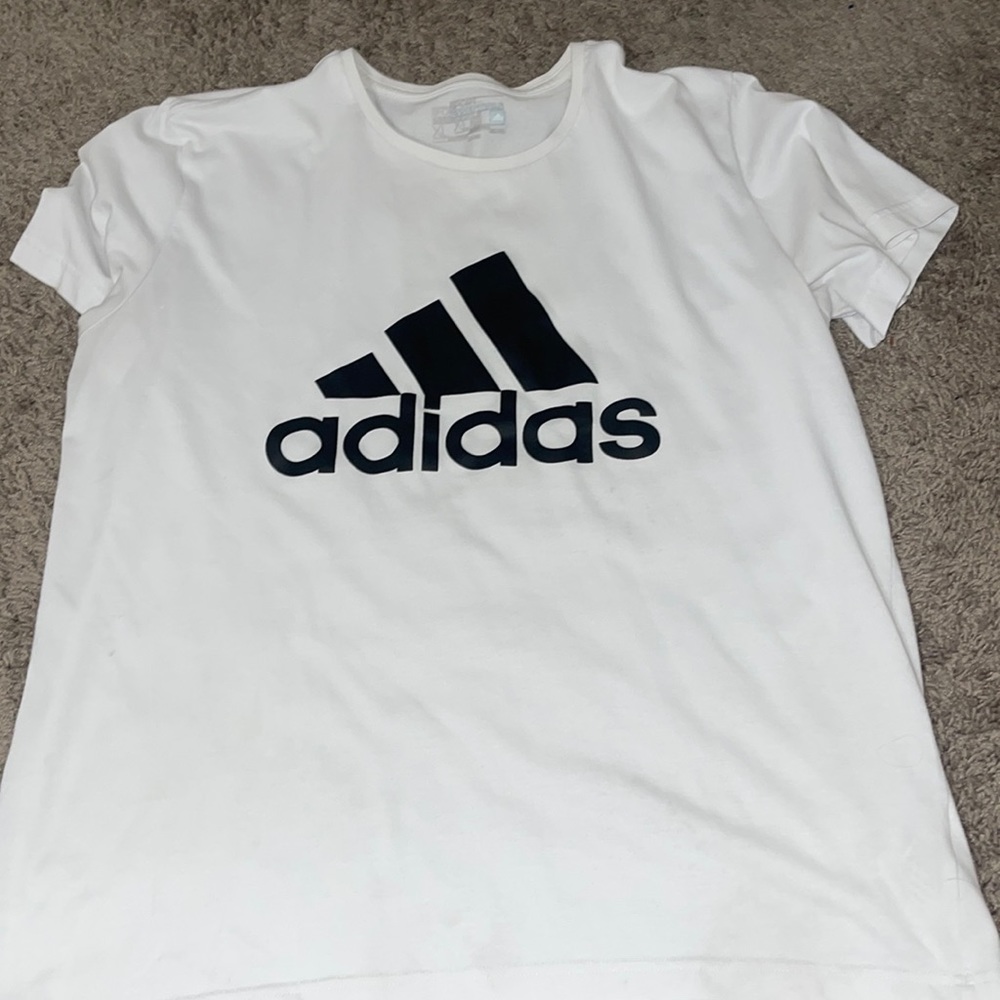White Adidas T-Shirt